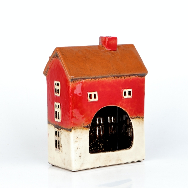 Keramické vianočné domčeky 14x19x7,5cm C