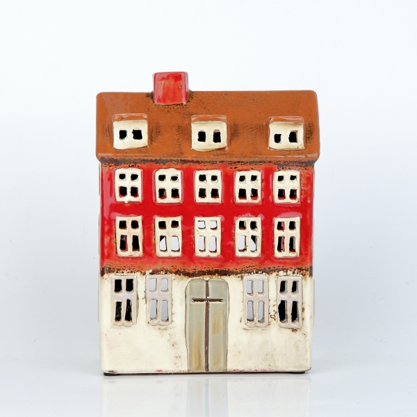 Keramické vianočné domčeky 14x19x7,5cm C