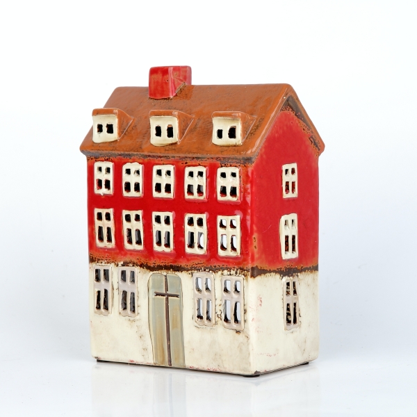 Keramické vianočné domčeky 14x19x7,5cm C