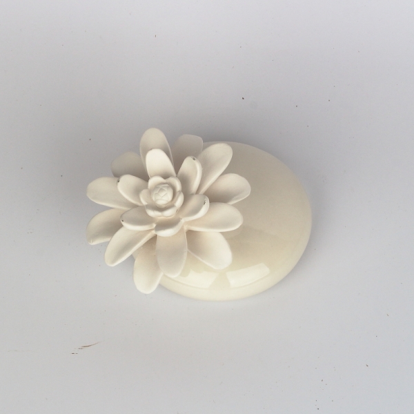 Keramický difuzér biely oválny Blanco Flor de Vainilla 200ml