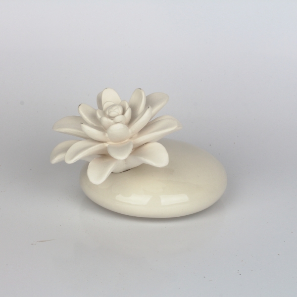 Keramický difuzér biely oválny Blanco Flor de Vainilla 200ml