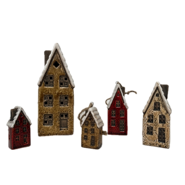 Keramický domček 3x2x6cm Typ C