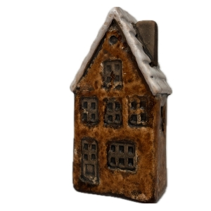 Keramický domček dekorácie 4,5 x 3 x 10 cm Typ A