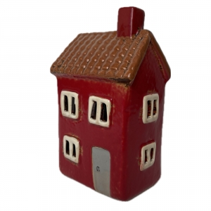 Keramický domček na čajovú sviečku 9x15x7cm Typ A