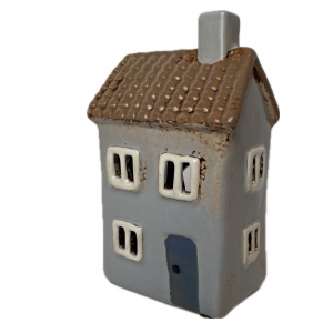 Keramický domček na čajovú sviečku 9x15x7cm Typ D