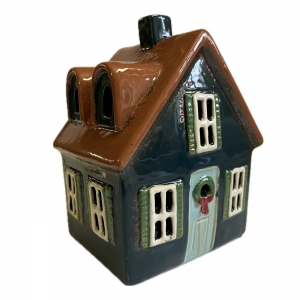 Keramický domček na sviečku 2025 - 13,5 x 17,5 x 10,5 cm Typ A