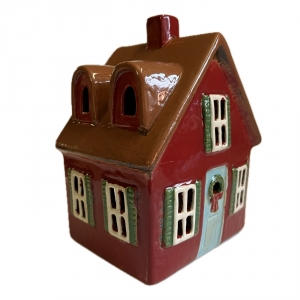 Keramický domček na sviečku 2025 - 13,5 x 17,5 x 10,5 cm Typ B