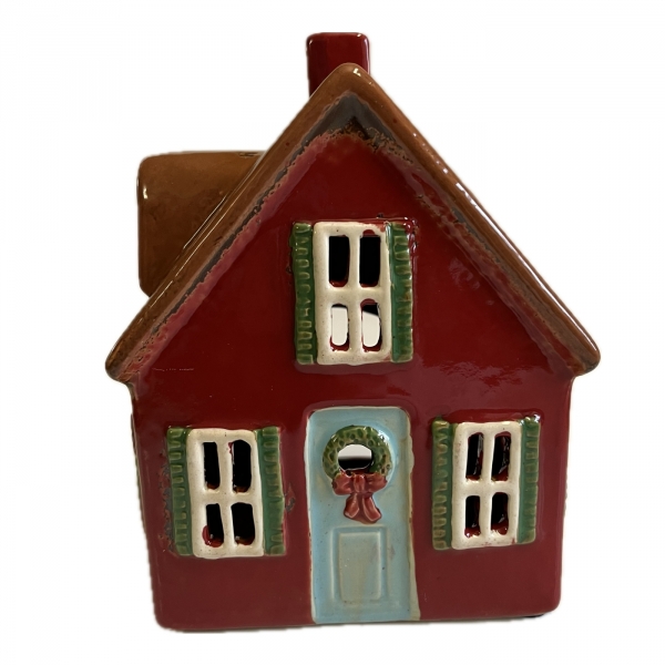 Keramický domček na sviečku 2025 - 13,5 x 17,5 x 10,5 cm Typ B