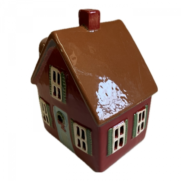 Keramický domček na sviečku 2025 - 13,5 x 17,5 x 10,5 cm Typ B