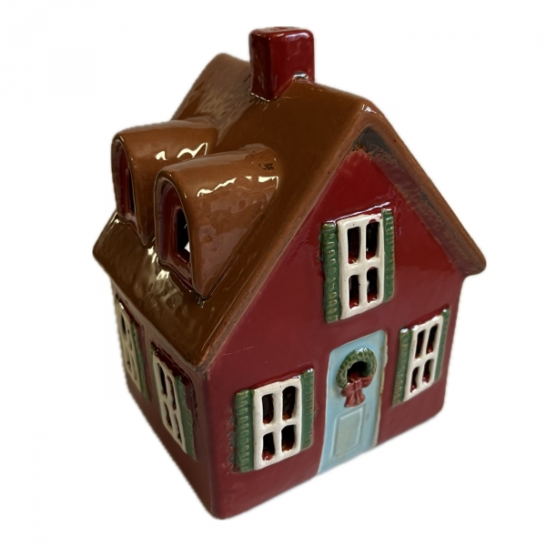 Keramický domček na sviečku 2025 - 13,5 x 17,5 x 10,5 cm Typ B