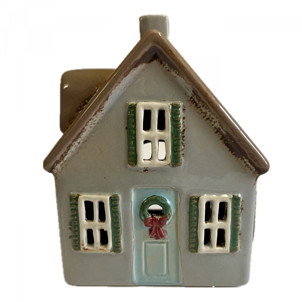 Keramický domček na sviečku 2025 - 13,5 x 17,5 x 10,5 cm Typ C