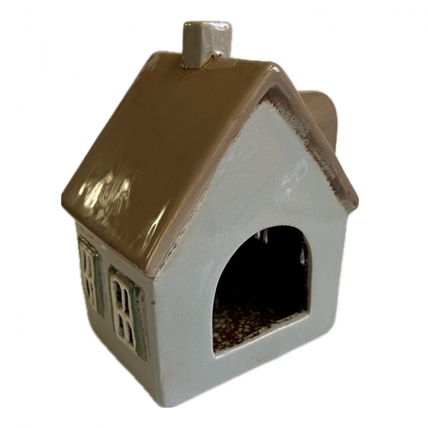 Keramický domček na sviečku 2025 - 13,5 x 17,5 x 10,5 cm Typ C