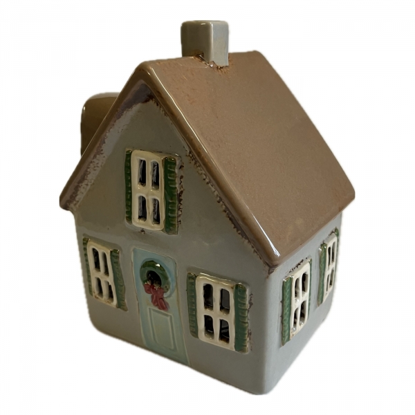 Keramický domček na sviečku 2025 - 13,5 x 17,5 x 10,5 cm Typ C