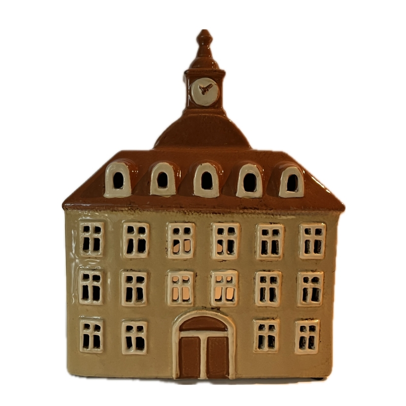 Keramický domček na sviečku Radnica