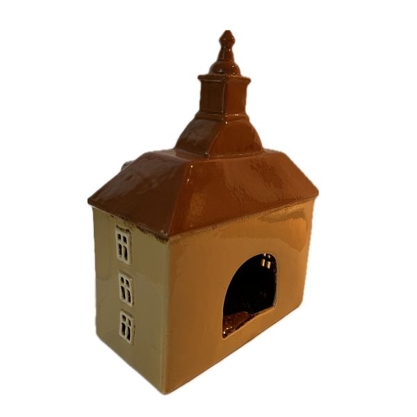 Keramický domček na sviečku Radnica