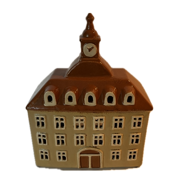 Keramický domček na sviečku Radnica