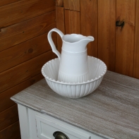 Keramický džbán - kúpeľňový set