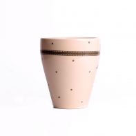 Keramický hrnček Grey dot 11x13,5 cm