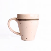 Keramický hrnček Grey dot 11x13,5 cm