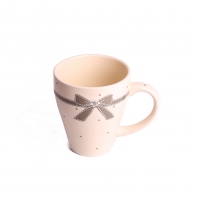 Keramický hrnček Grey dot 11x13,5 cm