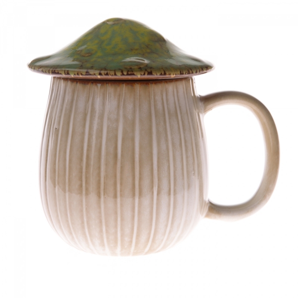 Keramický hrnček na kávu - s viečkom