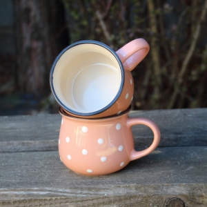 Keramický hrnček oranžový 230ml