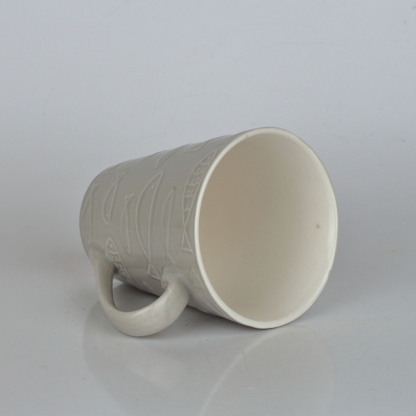 Keramický hrnček ryby béžový 290ml