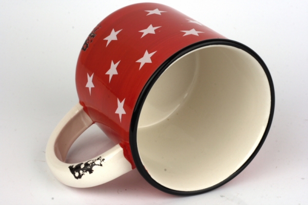 Keramický hrnček s hviezdami 10x15cm