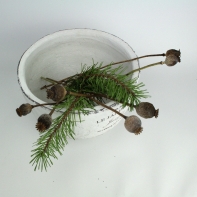 Keramický kvetináč biely 25x15x × 25cm