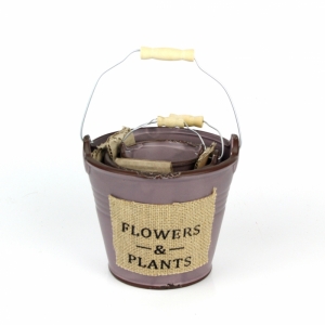 Keramický kvetináč fialový (3ks)