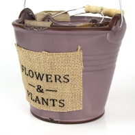 Keramický kvetináč fialový (3ks)