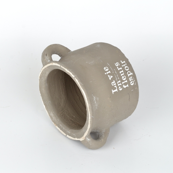 Keramický kvetináč La vie hnedý