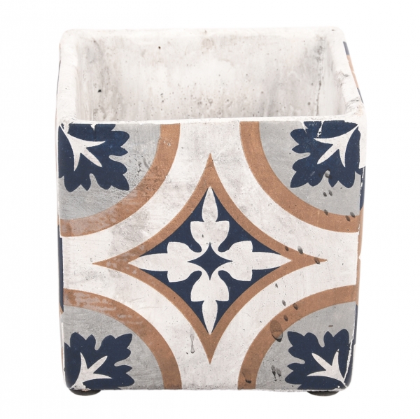 Keramický kvetináč Portugal, 13x13x13cm