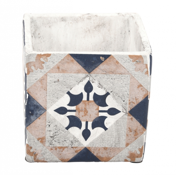 Keramický kvetináč Portugal, 13x13x13cm