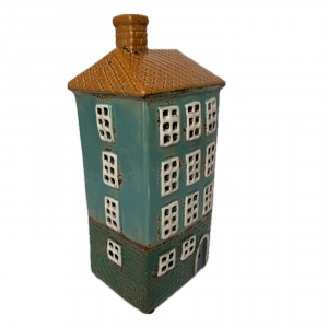 Keramický svietnik domček B 11 x 24,5 x 9,5 cm