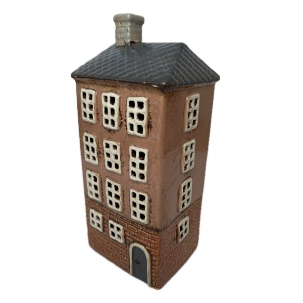 Keramický svietnik domček C 11 x 24,5 x 9,5 cm