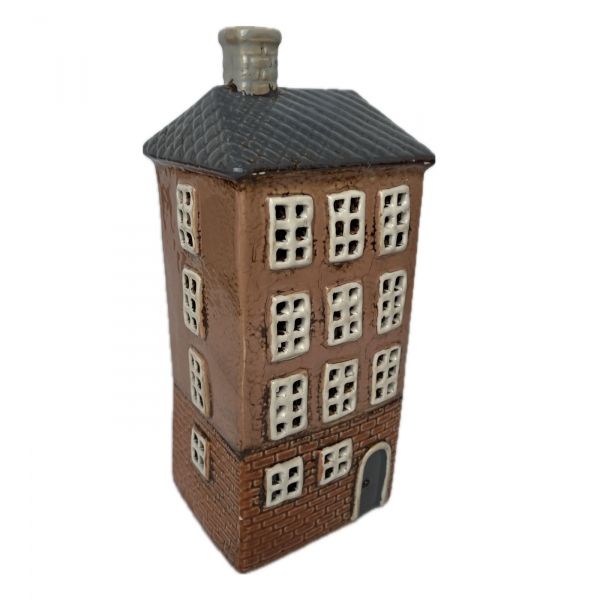 Keramický svietnik domček C 11 x 24,5 x 9,5 cm