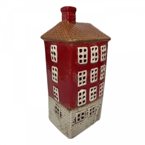 Keramický svícen domeček E 11 x 24,5 x 9,5 cm