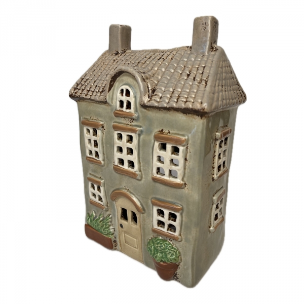 Keramický svietnik domček 16 x 23 x 10,5 cm