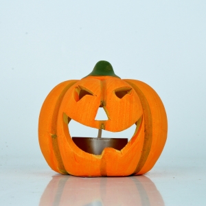 Keramický svietnik tekvica 8x7x8cm