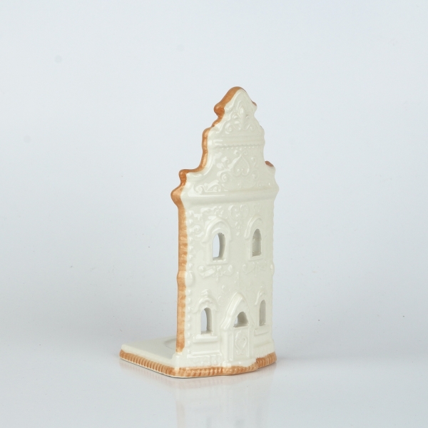 Keramický svietnik kostolíček 11x18,5x9cm