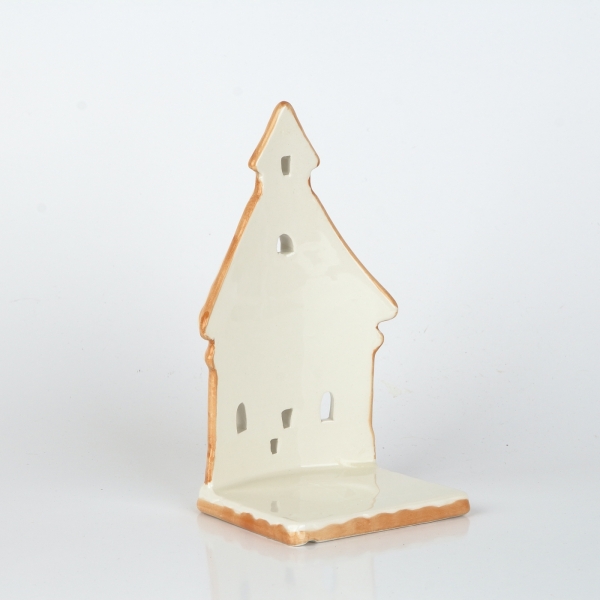 Keramický svietnik perníková chalúpka 11x18,5x9cm