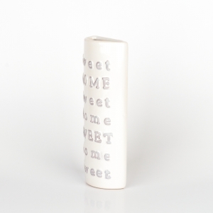 Keramický zvlhčovač vzduchu biely Sweet home 7,6x20,2x3,6cm