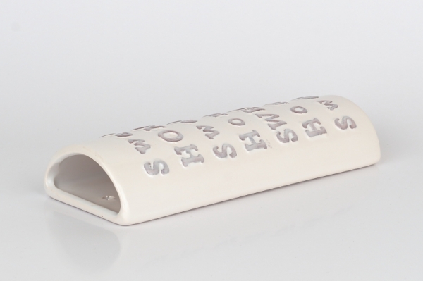 Keramický zvlhčovač vzduchu biely Sweet home 7,6x20,2x3,6cm