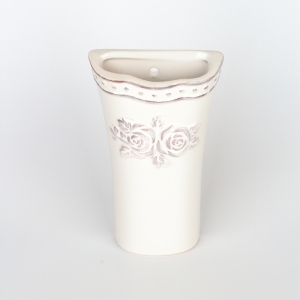 Keramický zvlhčovač vzduchu s kvetinami 10x17x3,8cm