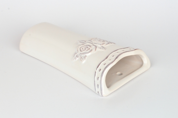 Keramický zvlhčovač vzduchu s kvetinami 10x17x3,8cm