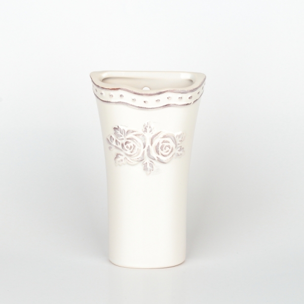 Keramický zvlhčovač vzduchu s kvetinami 10x17x3,8cm