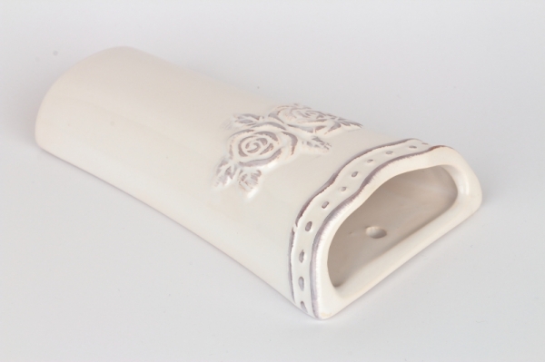 Keramický zvlhčovač vzduchu s kvetinami 10x17x3,8cm