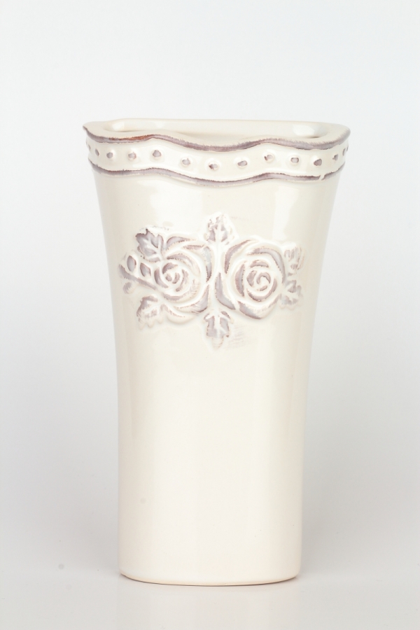 Keramický zvlhčovač vzduchu s kvetinami 10x17x3,8cm