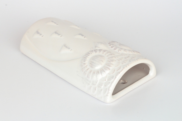 Keramický zvlhčovač vzduchu sova biela 8,5x17x3,6cm